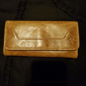 Frye beige wallet